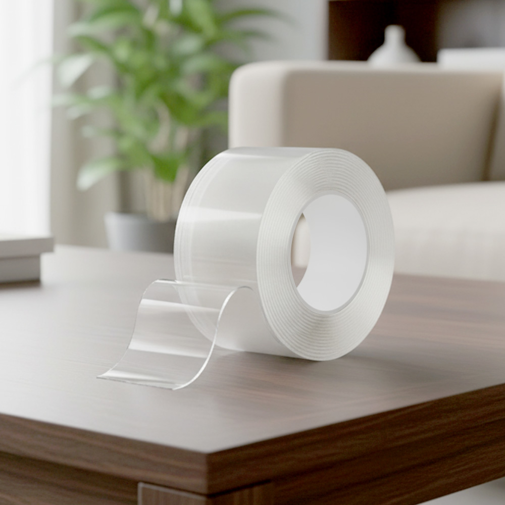 無痕奈米雙面黏膠【多種規格可選】 透明膠帶 加厚 無痕膠帶 奈米雙面膠帶 壓克力膠帶 雙面膠帶 無痕奈米膠帶 防水膠帶 無痕貼 膠帶, , large