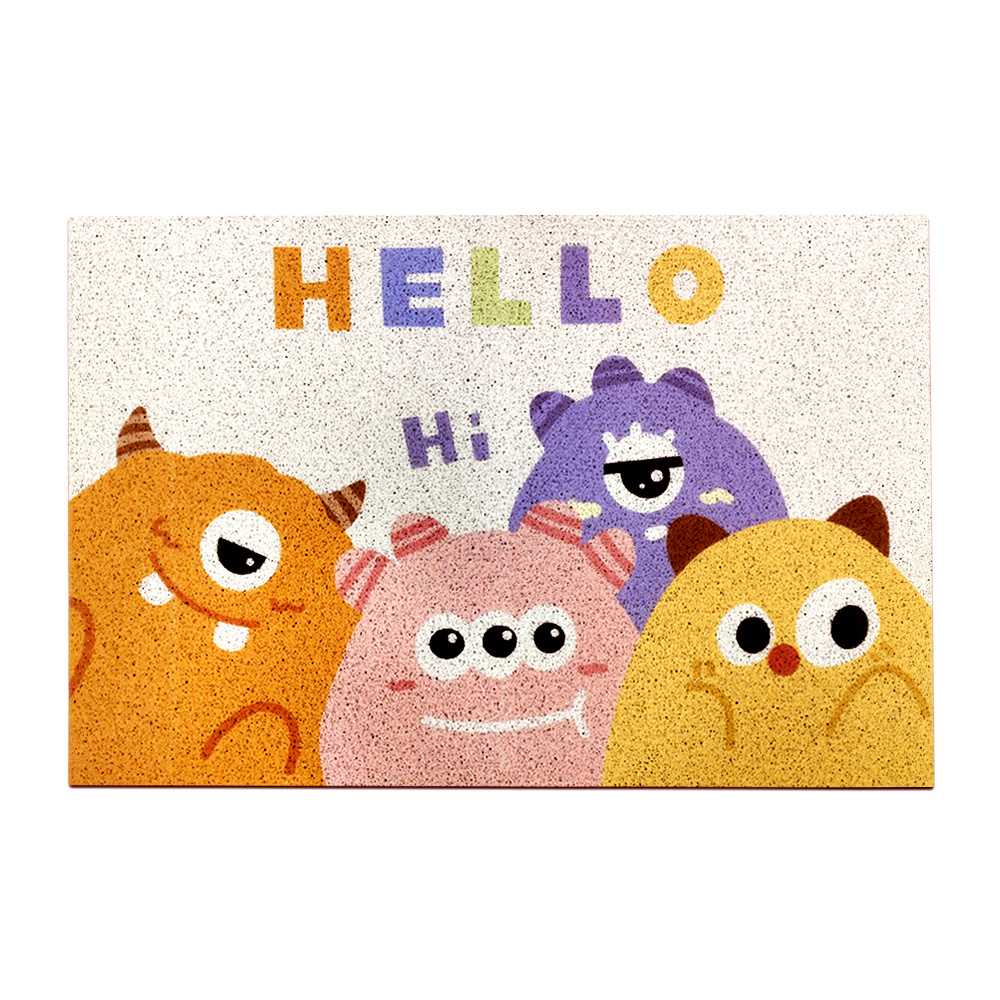 【上手家居】怪獸刮泥地墊60x90cm 絲圈地墊Welcome 60x90cm(玄關地墊/腳踏墊/絲圈地墊/門口地墊/刮沙地墊/大地墊/大門地墊/進門地墊), , large