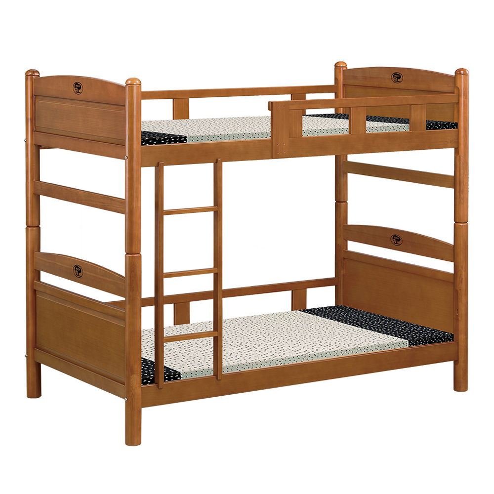 【唯熙傢俱】克洛柚木色3.5尺雙層床, , large