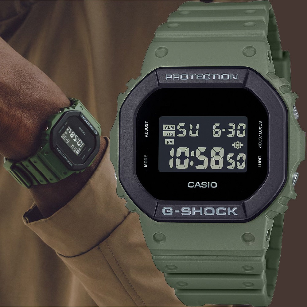 CASIO 卡西歐 G-SHOCK 運動風手錶 DW-5610UU-3, , large