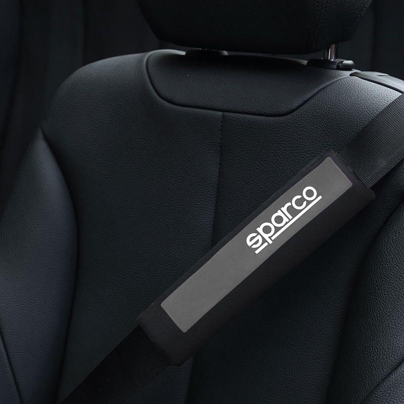 SPARCO Seat Belt Pads, 灰色, large