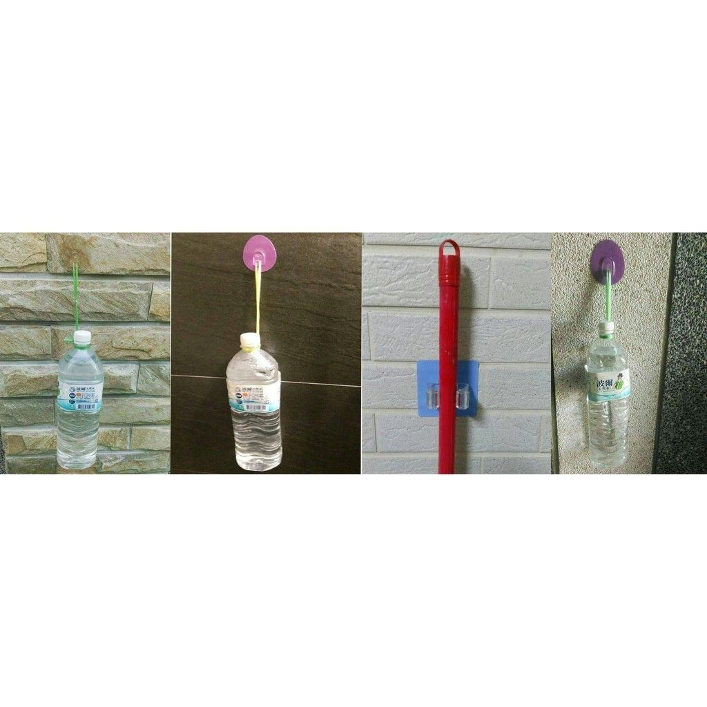 [熊好貼國際]萬用大雙勾 台灣製造304不鏽鋼 凹凸面可貼 門後無痕掛勾 衣帽架  黏貼式壁掛  雨傘架 安全帽掛架, , large