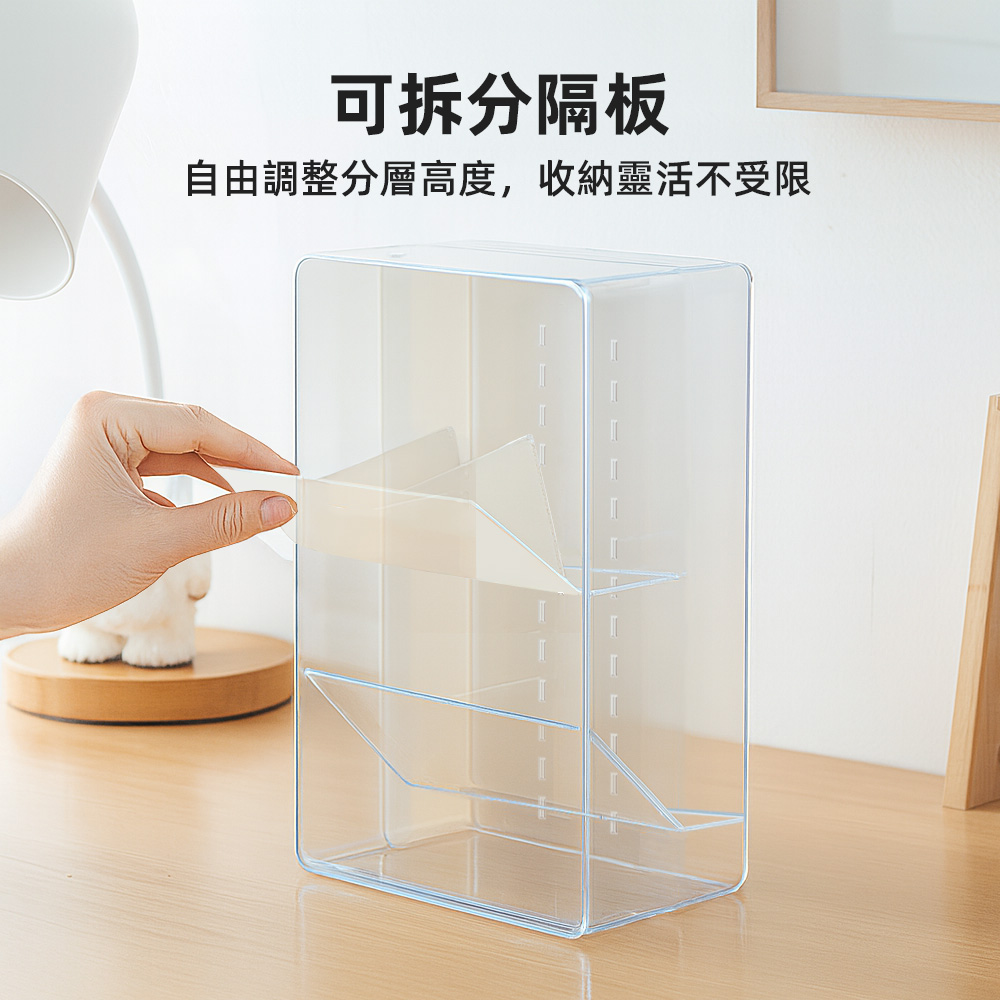 【上手家居】簡約斜插式筆筒-透明(文具收納/筆筒 質感/創意筆筒), , large