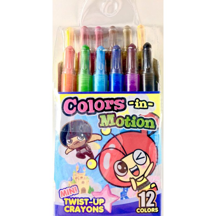 德德小品 12色迷你旋轉蠟筆, , large