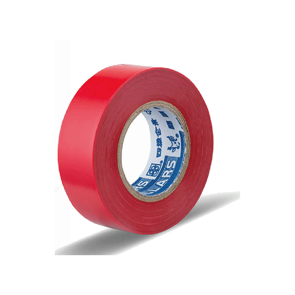 【四維】鹿頭牌 PVC絕緣膠帶 彩色 19mm X 10M / 捲 -IA80 紅色, , large