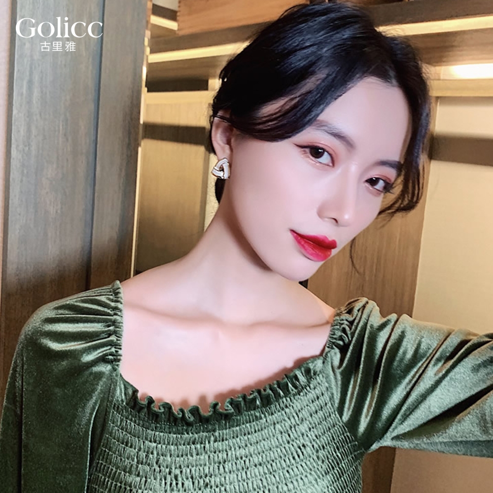 【Gulicc】古莉可 耳環  雙三角 耳環, , large