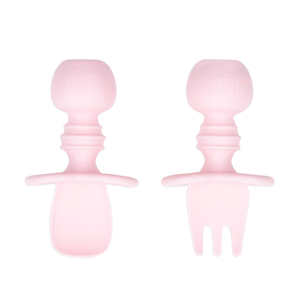 Bumkins 寶寶白金矽膠湯叉組-水藍, , large