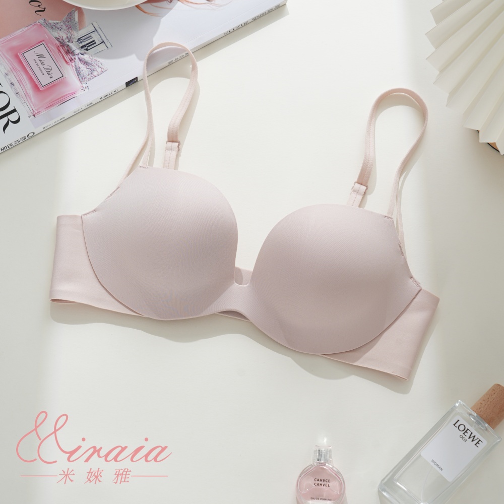 [Miraia米婡雅]圓球杯零著感無痕內衣(軟鋼圈內衣、24HR無感、集中聚攏), , large