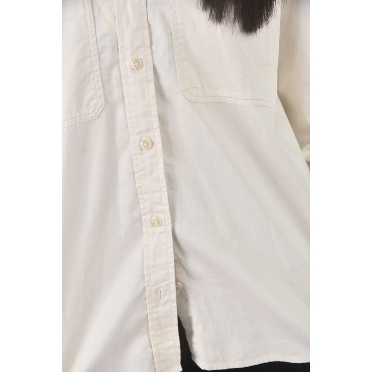 (S) lativ棉質純棉杏色襯衫上衣二手衣, , large