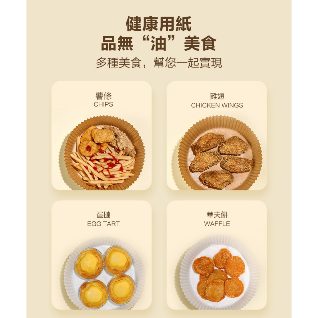 【Glolux 北美品牌】4包烘培紙 200張 食品級耐高溫吸油紙 氣炸鍋 氣炸烤箱, , large