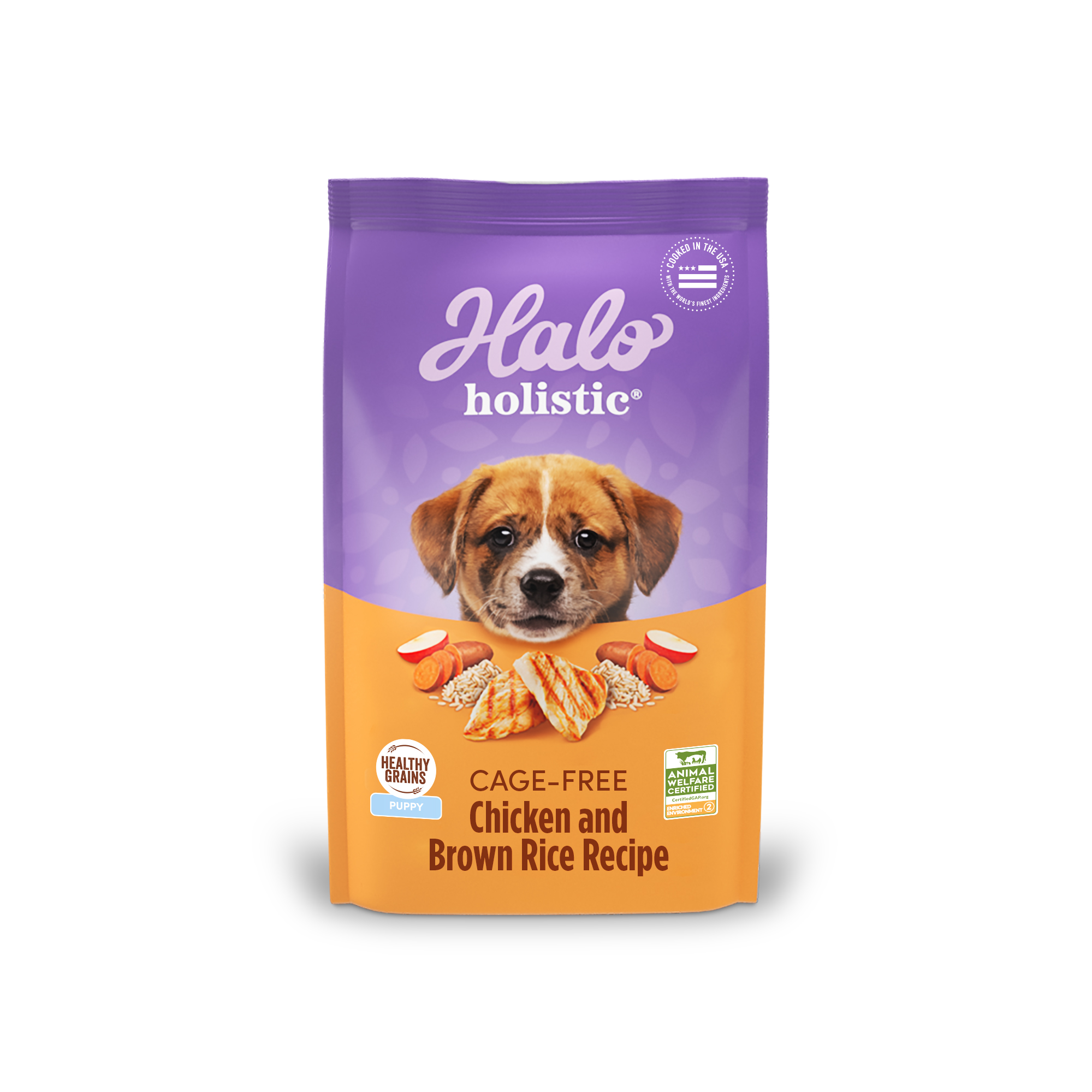 【拉拉寵物小舖】美國 HALO 嘿囉 狗飼料 幼犬雞肉 3.5磅 無穀 低敏感 天然糧 WDJ推薦 高含肉量