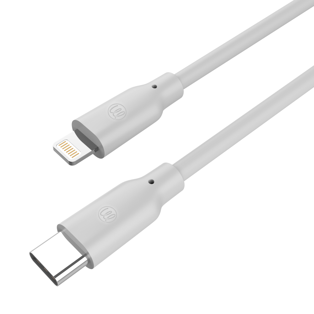 [萬摩科技]Allite 1.5 M 液態矽膠充電線（USB-C to Lightning）冷霧灰, , large