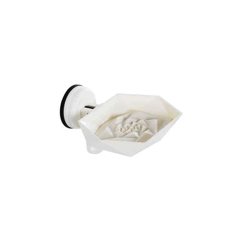 [FECA] F3 Rose Suction Soap Holder-Pure White, , large