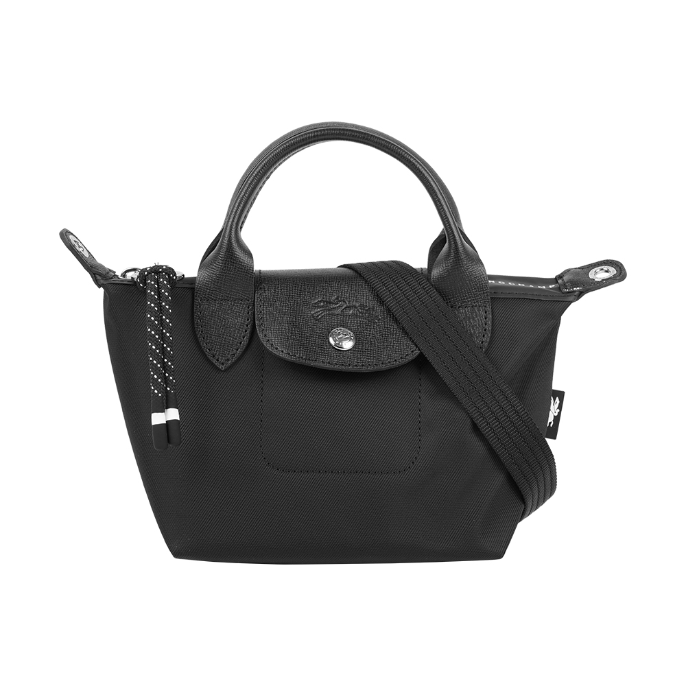 LONGCHAMP LE PLIAGE ENERGY 迷你再生帆布二用包(黑色), , large
