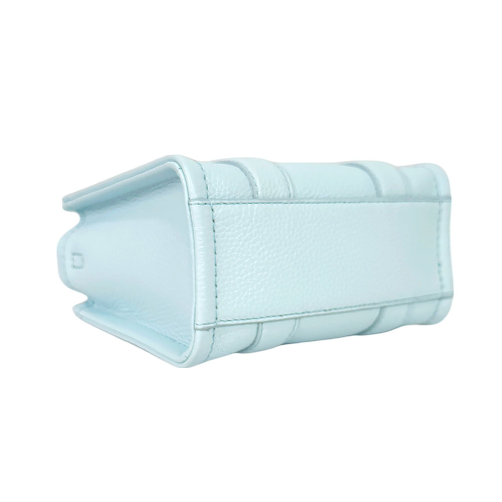 MARC JACOBS THE LEATHER TOTE 粒面皮革迷你托特包/雲藍色, , large