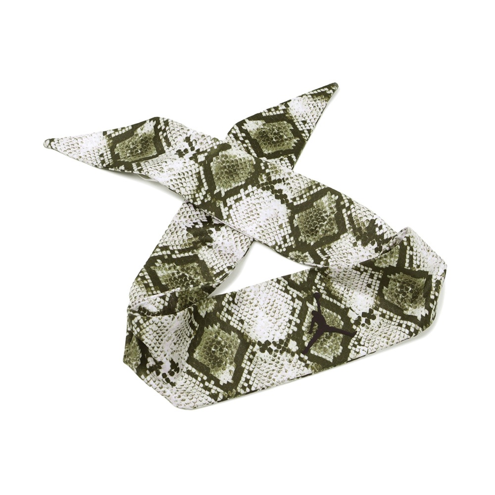 NIKE JORDAN SPORT 綁帶式頭帶/AOP 健身 訓練 戶外運動 飛人喬丹 止汗頭帶 吸汗 透氣 乾爽 卡其, , large