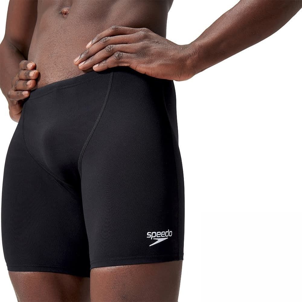 [秉宸] SPEEDO V Cut 男運動四角泳褲 黑 SD8135420001, , large