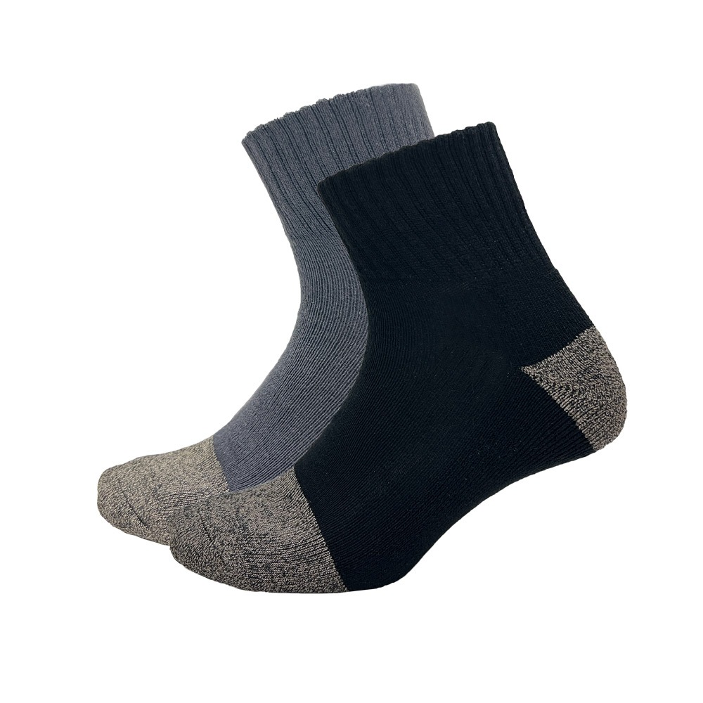 【BVD】銀纖維1/2毛巾底男襪4入-B563 襪子/短襪/抑菌除臭襪, , large