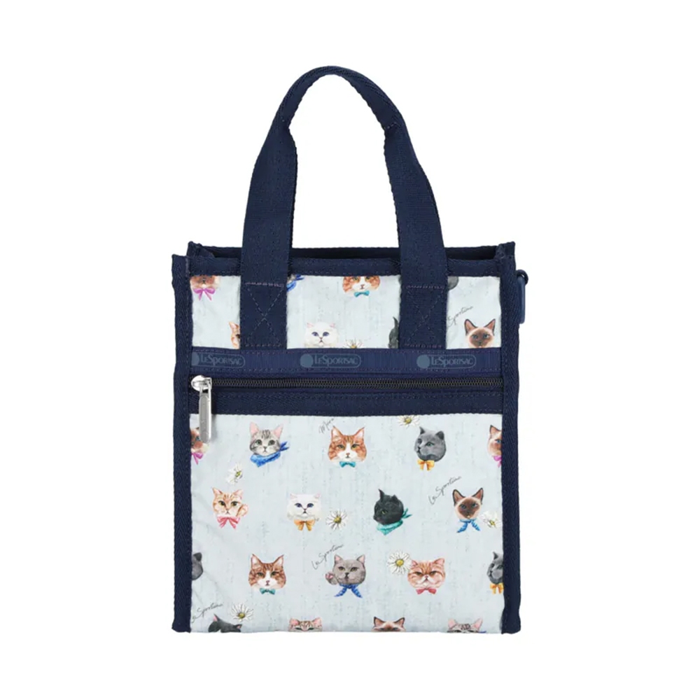 |快速出貨|Lesportsac Mini N/S Tote 小方型 手提 肩背 托特包 購物袋 送禮-晴空貓語, , large