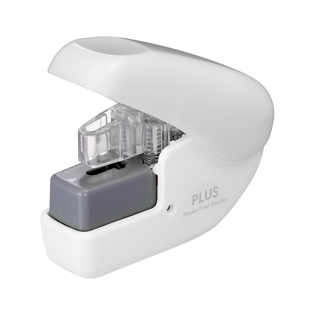 PLUS普樂士 SL-104NB無針訂書機 4枚(多色)白色, , large