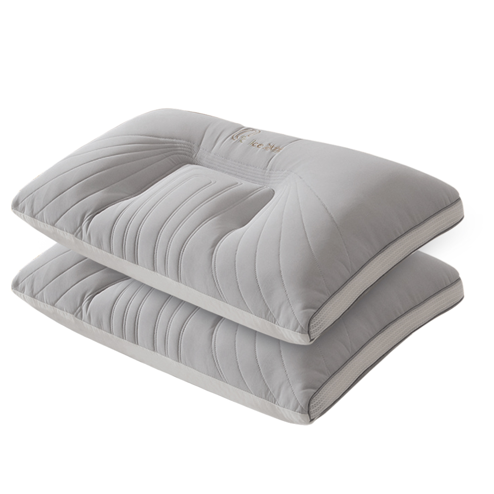  2-pack [Miura Taro] Colorful Ice Silk Breathable Sleeping Pillow/Gray (Pillow/Support Pillow/Fiber Pillow) (P8009-A), , large