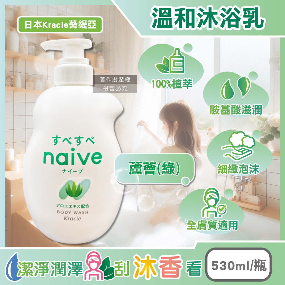 Kracie Naive Body Wash 530ml Orange, , large