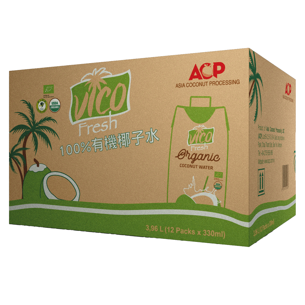 Vico fresh organic coconut wate 330ml, , large