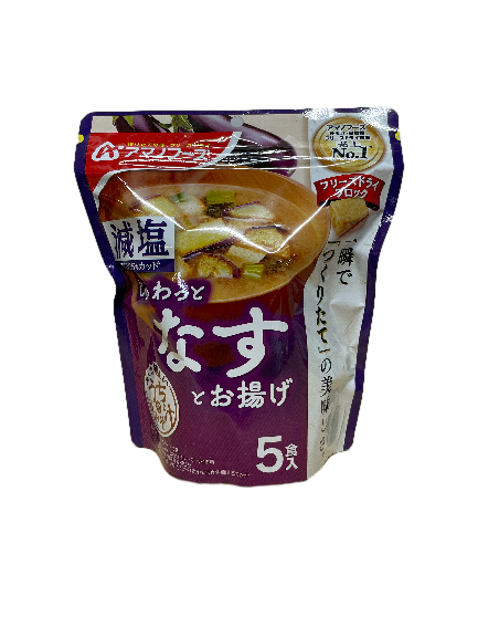 天野5食入即食味噌湯_減鹽茄子味, , large