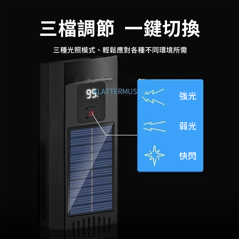 【CITY STAR】Solar-powered bicycle headlights, , large