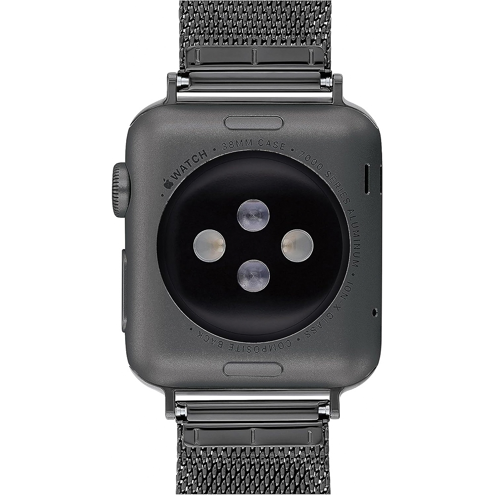 COACH Apple Watch 錶帶 38/40/41mm 適用 C字米蘭錶帶 - 黑色(不含手錶), , large