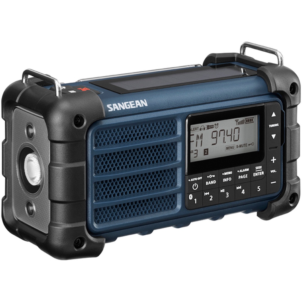 SANGEAN MOUNTAIN ADVANCE AM/FM Bluetooth Solar Hand-Crank USB Emergency Radio MMR-99, , large