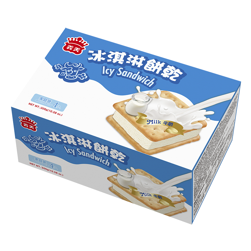 義美牛奶冰淇淋餅乾(家庭號), , large