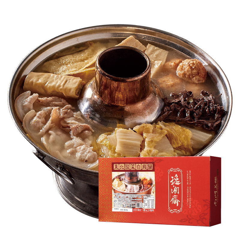 逸湘齋 東北酸菜白肉鍋1500g-得福, , large