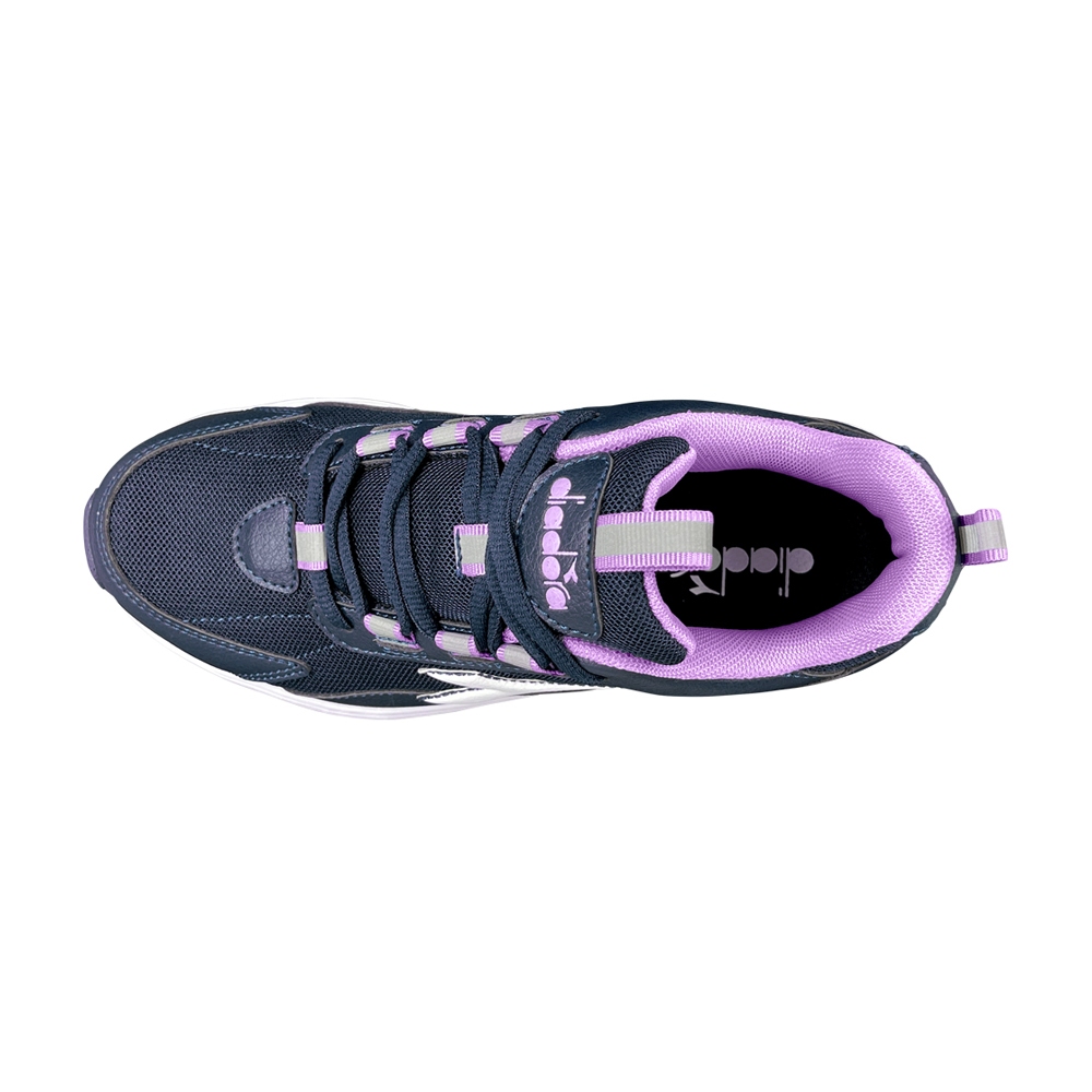 DIADORA迪亞多那 輕量透氣慢跑鞋 女運動鞋 女鞋 簡約 時尚 透氣 反光 康特杯 保護後跟 耐磨 止滑橡膠 藍, , large