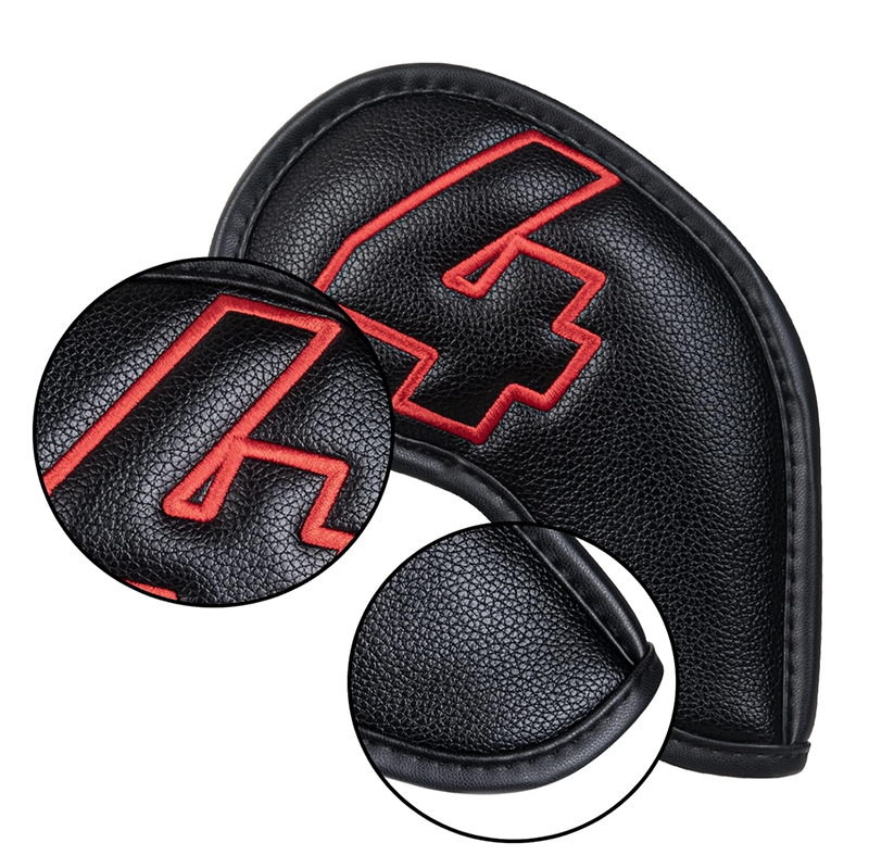 Craftsman Golf Iron Headcovers｜Set of 10 (Red/Black), , large