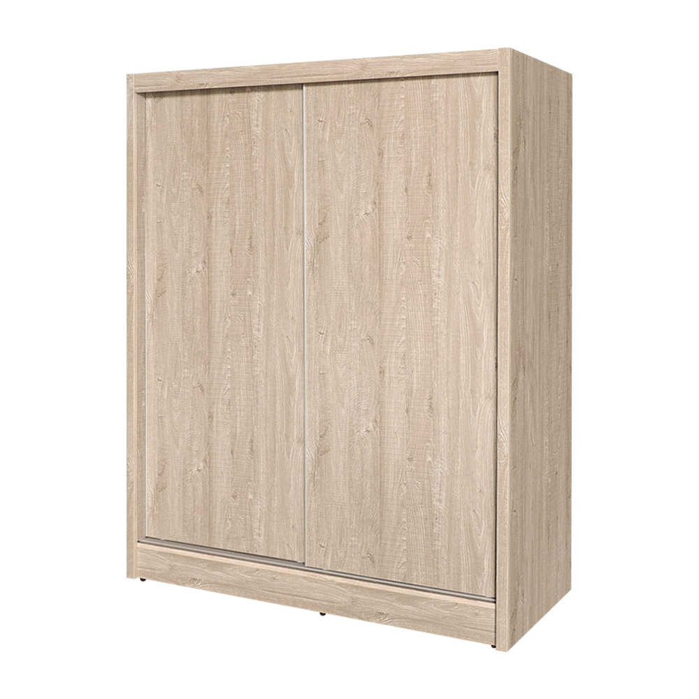 【Homelike】喜家居5x7尺推門衣櫃(梧桐色)(2311), , large