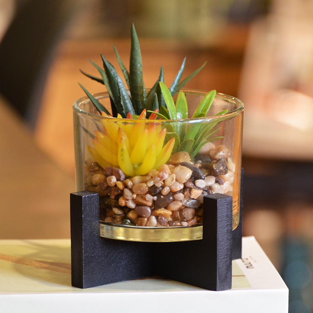 ARTIFICIAL FLOWER IN GLASS , , large