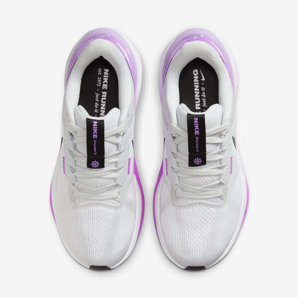 Nike W Air Zoom Structure 25 女 慢跑鞋 路跑 支撐 緩震 灰 紫 [DJ7884-100], , large