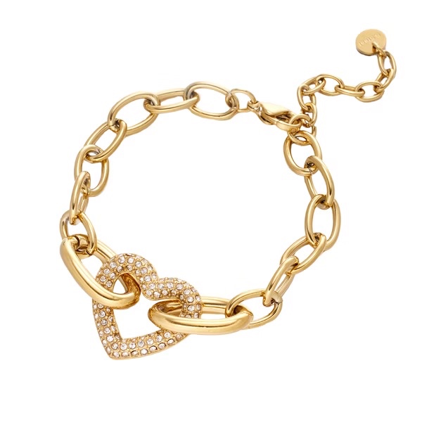 【ULOO】Flash 星光愛語不鏽鋼手鍊-金色 UB2000510, , large