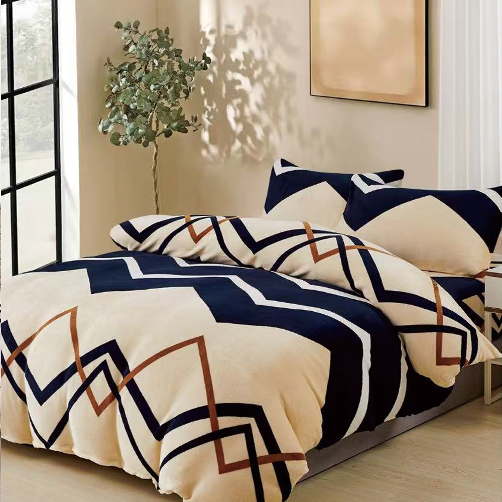 【Galatea葛拉蒂】法蘭絨冬季雙人床包四件組 草莓花卉, , large