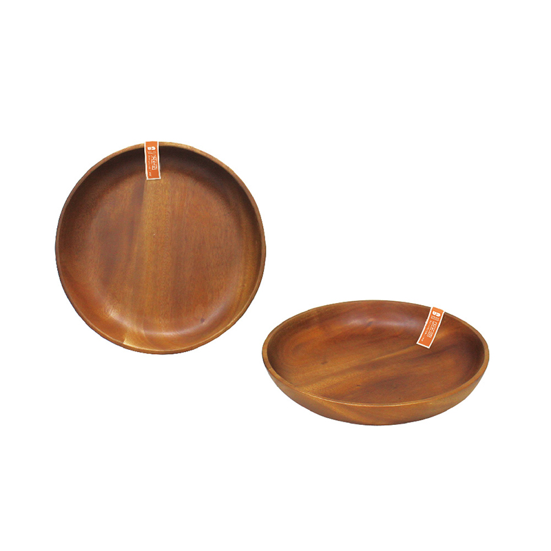 ROUND WOODEN PLATE