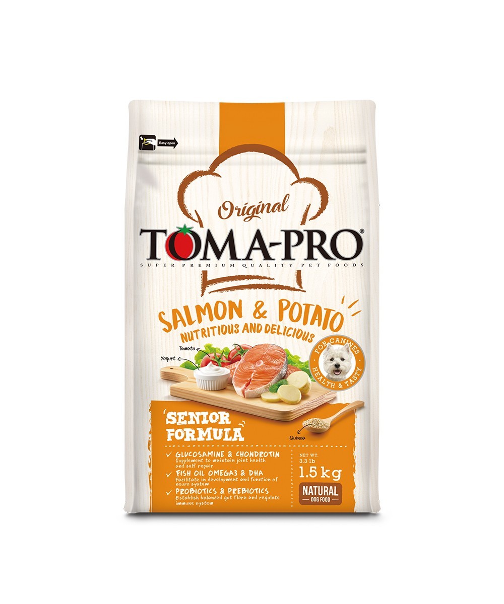 【拉拉寵物小舖】優格 狗飼料 TOMA-PRO 經典系列 老犬鮭魚3公斤 低敏感, , large