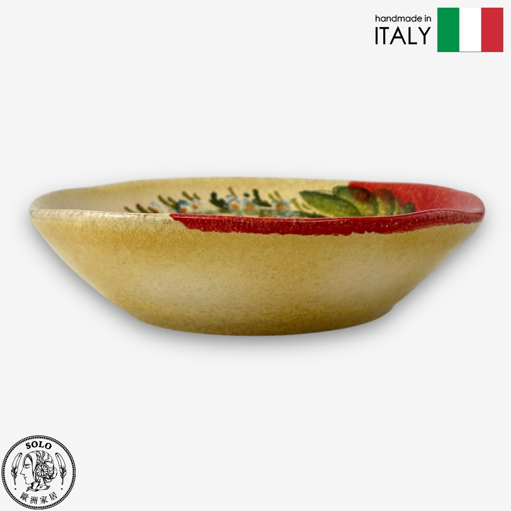 【SOLO Vintage】Modigliani Italian Pottery 19cm Pasta Plate Deep Round Plate Soup Plate TF Blossom Land Series, , large