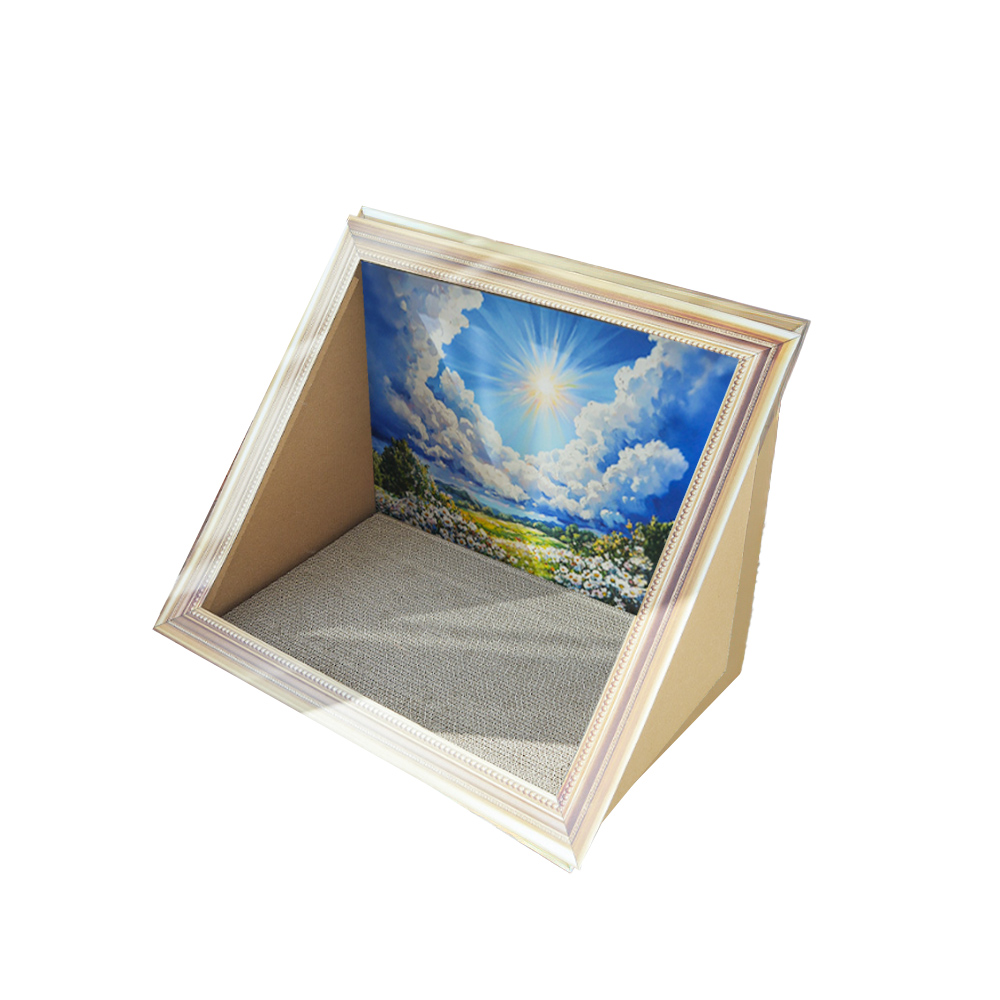 【上手家居】油畫貓抓板 曠野(貓抓板/貓抓屋/貓抓窩/貓抓/貓抓板屋), , large