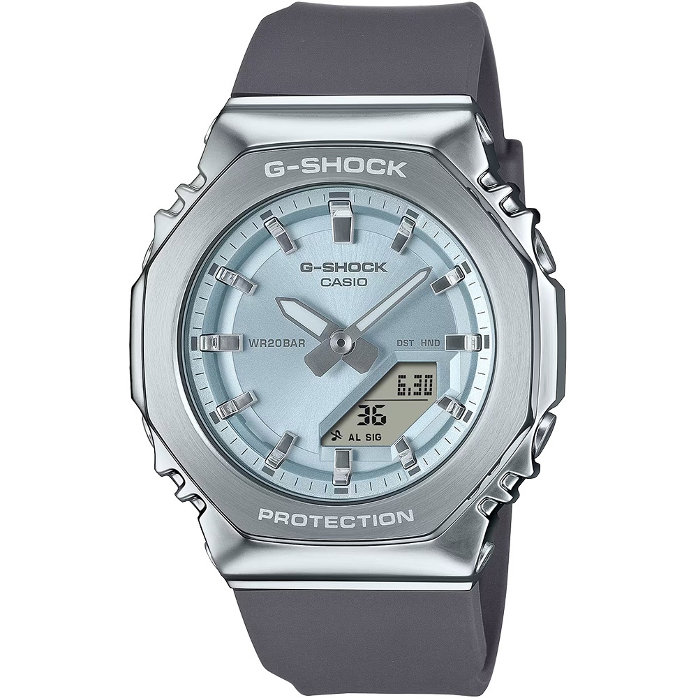 CASIO 卡西歐 G-SHOCK 粉彩金屬八角手錶 女錶 GM-S2110-2A, , large