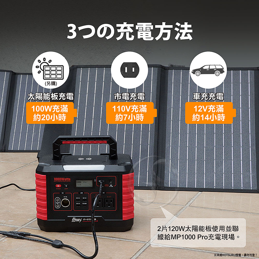 【日本KOTSURU】8馬赫 攜帶式儲能電瓶 1000W超大功率 台灣製造/快速完整保固服務體系, , large