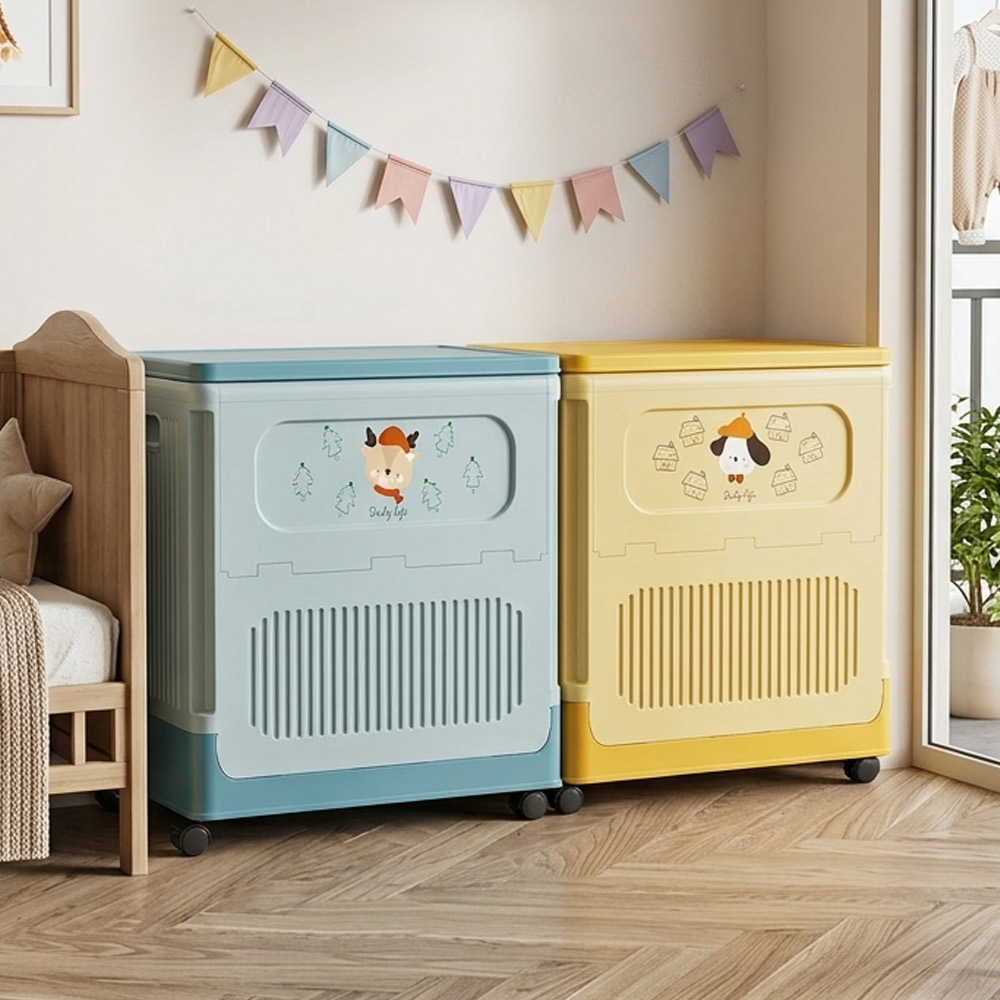 【AOTTO】55L大容量多功能翻蓋折疊收納箱(AL-018-2), , large