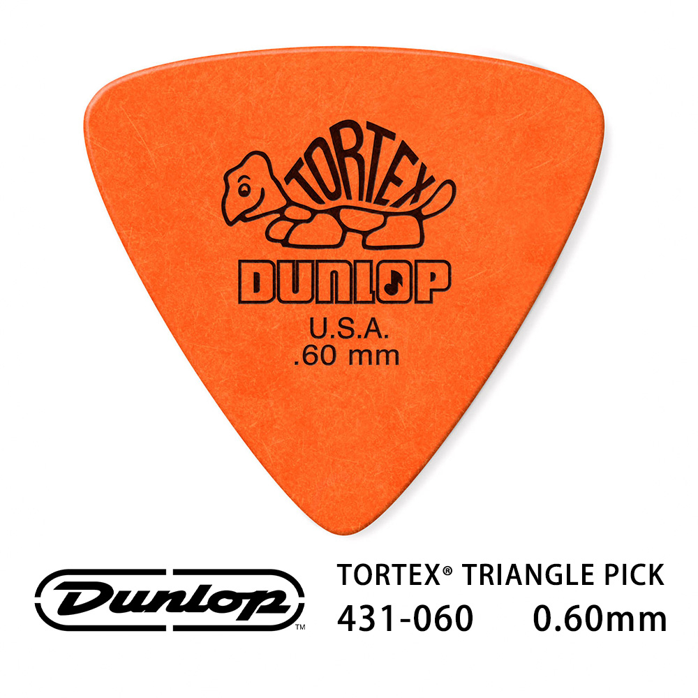 Jim Dunlop Tortex Triangle 431R 0.60mm Pick (三片、十片組)【敦煌樂器】, , large