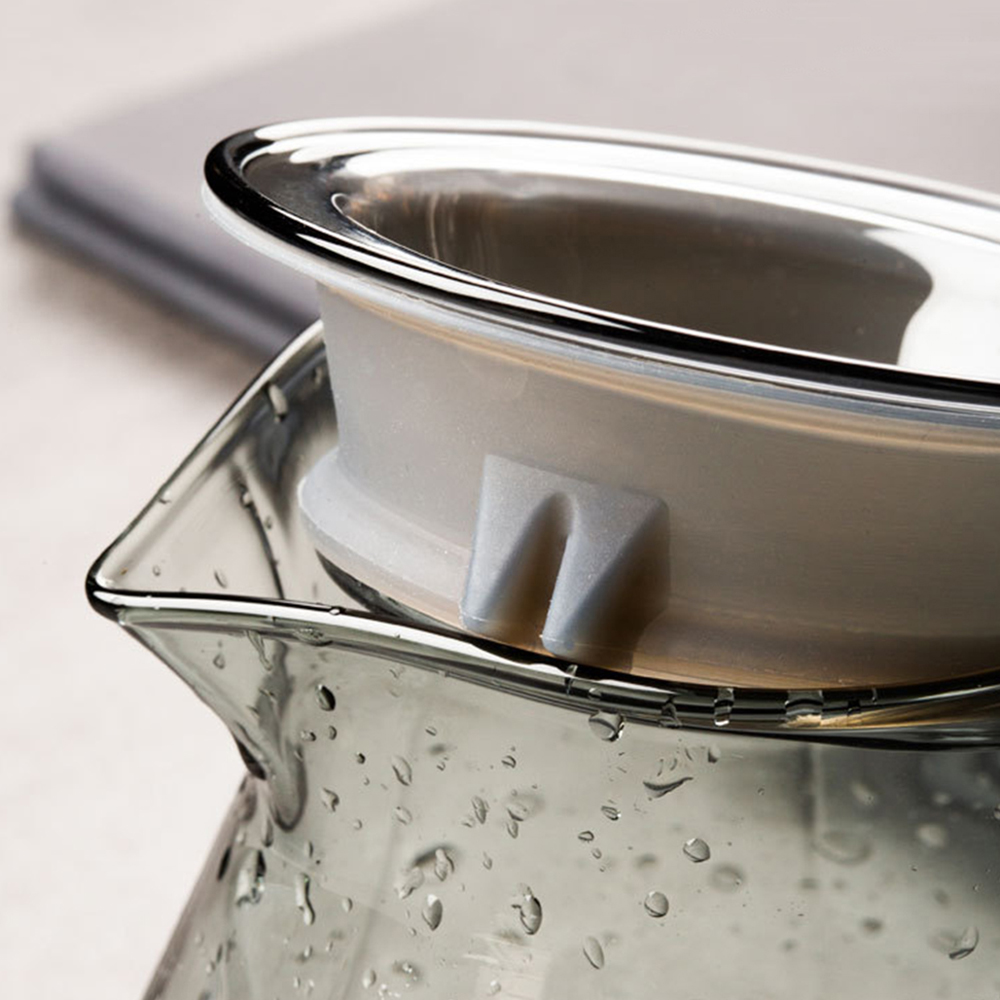 【GlassKing】GK-839 黑耀鑽石壺 手沖咖啡壺 耐熱直火壺 耐熱玻璃壺 咖啡壺 泡茶壺 分享壺 下接壺, , large