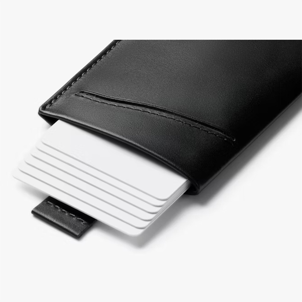 Bellroy 超薄皮夾 卡夾 優質皮革-黑, , large
